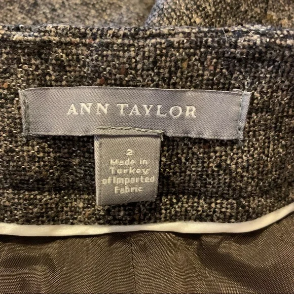 Ann Taylor/ Ann Taylor Straight Wide leg Trousers Wool Dress Pants Size 2. - Picture 14 of 15